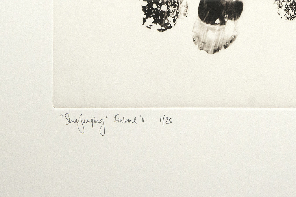 Snowjumping :: Photogravure Etching